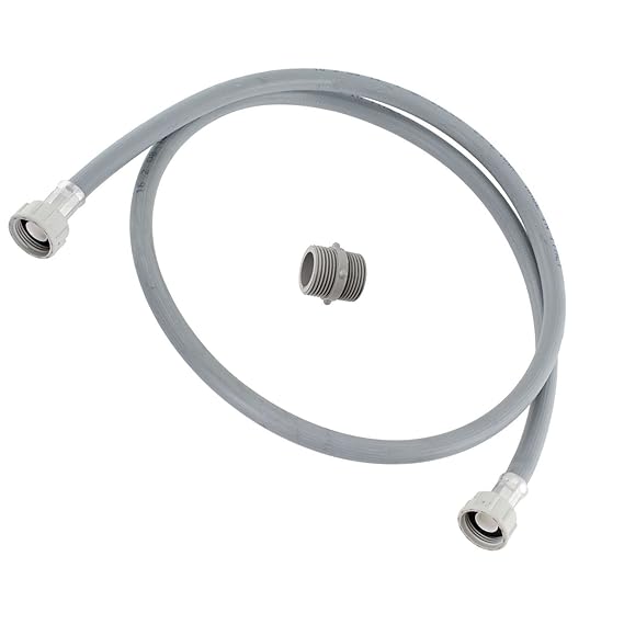 SPARES2GO Straight End Cold Water Fill Inlet Hose Extension for Grundig