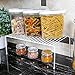 Smart Design Cabinet Storage Shelf Rack - Set of 6 - Large - 8.5 x 16 Inch - Steel Metal Wire - Rust Resistant Coating - Dish, Counter and Pantry Organization - Kitchen - White