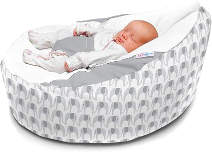 Elephant Gaga Pouf Pour Bebe Gris Amazon Fr Bebes Puericulture