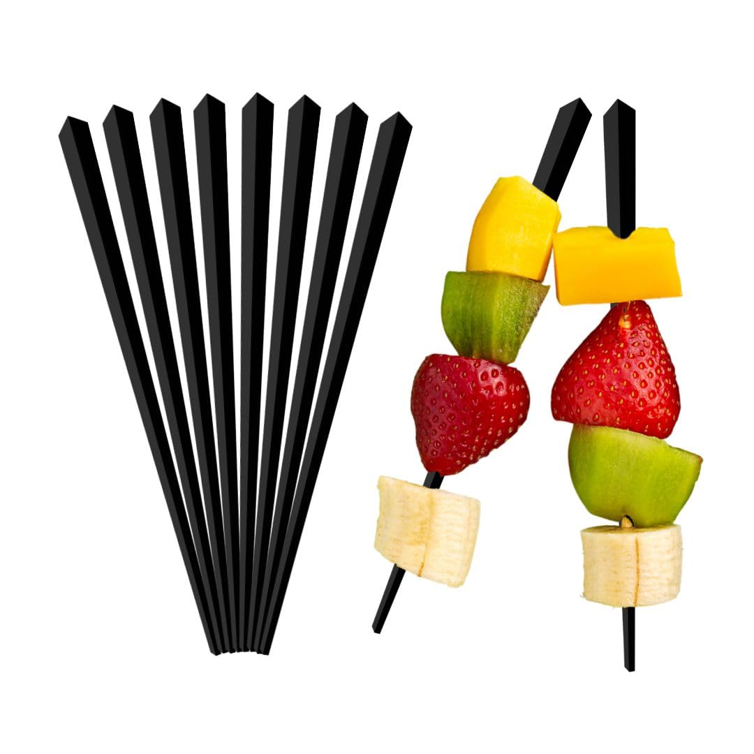 Photo 1 of 1000 Pcs Cocktail Picks Prism 7.62cm (3") - Sleek, Stylish Garnish for Cocktails, Perfect Plastic Toothpicks for Appetizers & Drinks, Versatile Fancy Skewers Food Pick for Charcuterie Parties
