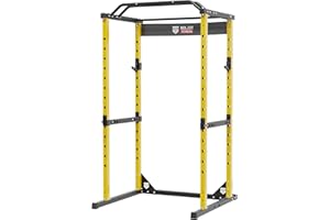 MAJOR LUTIE Major Fitness Power Cage, F16 Squat Rack All-in-One 1200lbs Capacity Power Rack with Attachment for Home Gym