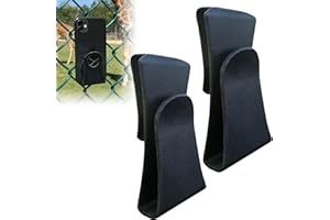 Racquet View Phone Mount, Multi-Angle Camera Holder with Clip, 3D Printed Universal Fit for Tennis & Pickleball Nets Fences f