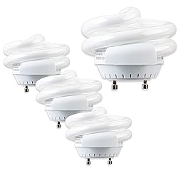 SLEEKLIGHTING 13Watt T2 Spiral CFL GU24 Base Puck