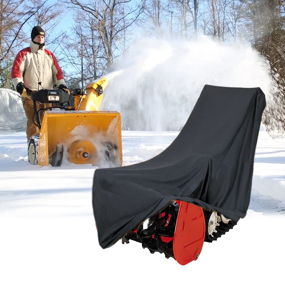 Waterproof Snow Thrower Cover, Heavy Duty 210D Snow Blower Replace Protector, Outdoor Winter Sweeping Accessories