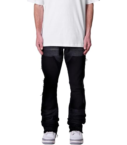 mnml Men's D187 Western Straight Denim - Blue/Natural, 28 at
