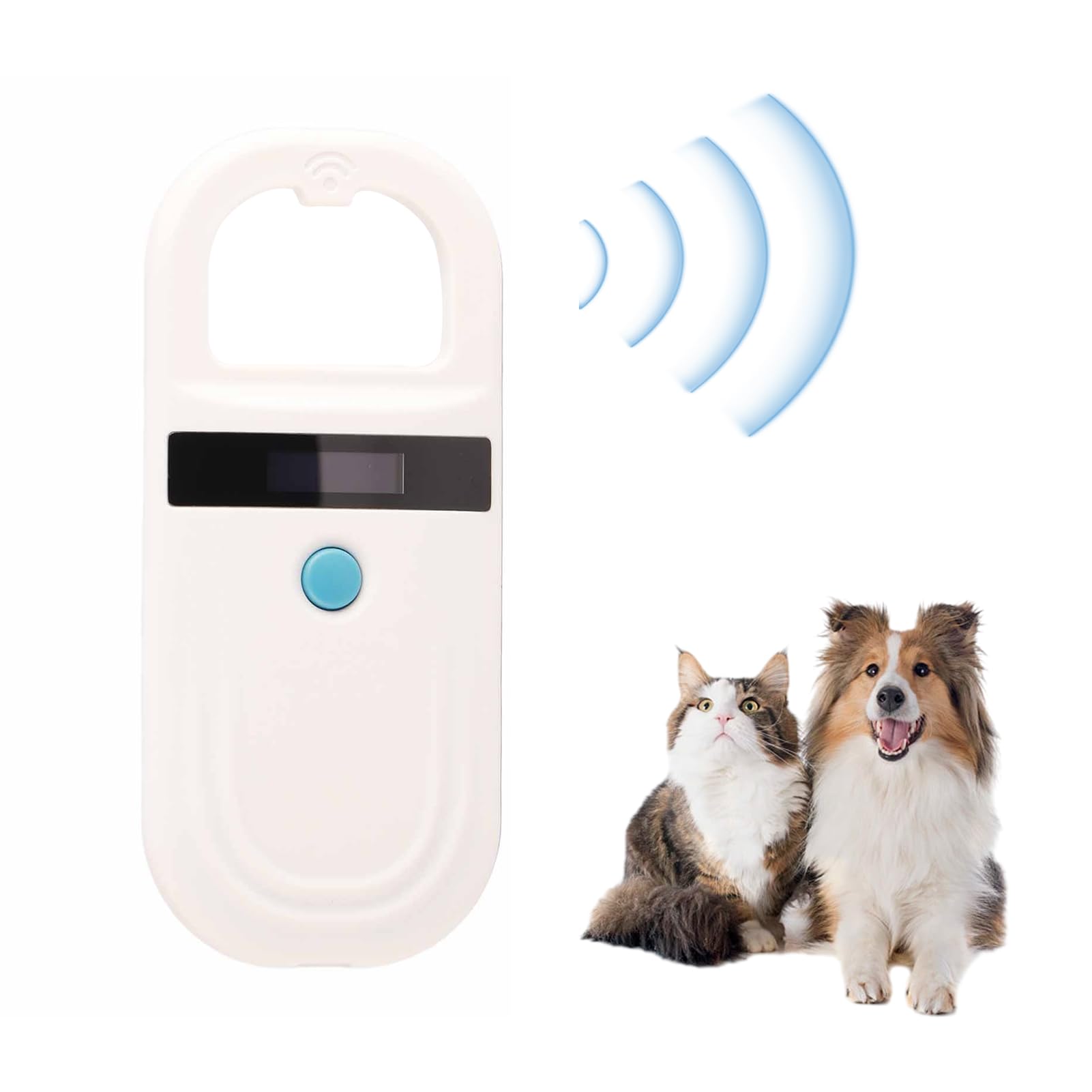 Pet Microchip Scanner 134.2KHZ Pet ID Scanner Rechargeable Animal Chip Registration RFID Animal Handheld Reader OLED Display for Dog Cat Livestock
