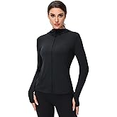 COZZIPLUS Womens UPF 50+ Sun Protection Zip Up Athletic Jacket Long Sleeve Lightweight Jacket Outdoor Performance