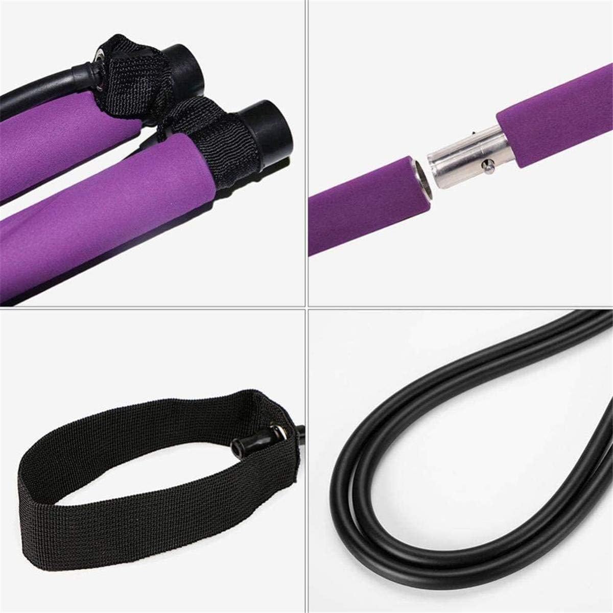 ADO Stap Pilates Stick Portable Pilates Bar Kit Resistance Band Set for Legs, Butt, Back, Arms, Shoulders Total Body Workout : Sports & Outdoors