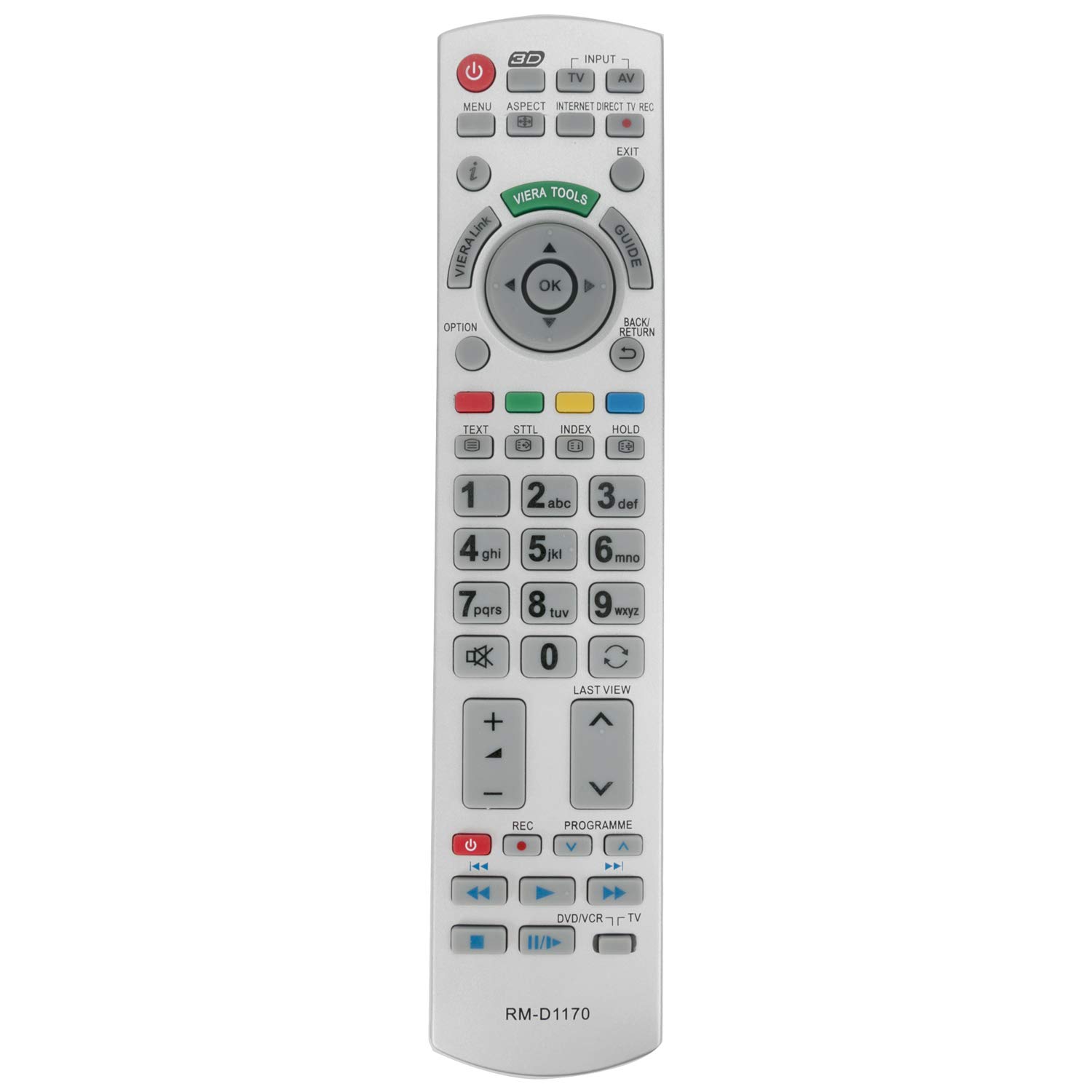 RM-D1170 Replace Remote Control -VINABTY RMD1170 Remote Control for Panasonic LED LCD Bravia Plasma TV N2QAYB000672 N2QAYB000504 N2QAYB000673 N2QAYB000752 N2QAYB000715 N2QAYB000490 N2QAYB000572 Remote