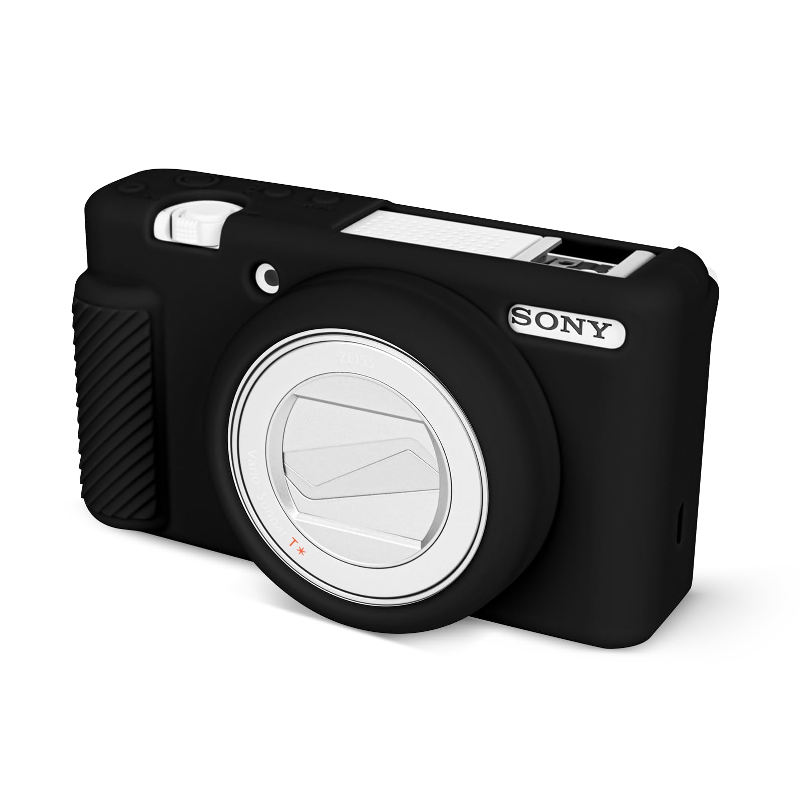 Rieibi ZV-1F Case, Soft Silicone Protective Camera Case for Sony ZV1F/ZV-1M2/ZV-1 Mark II, Lightweight Black