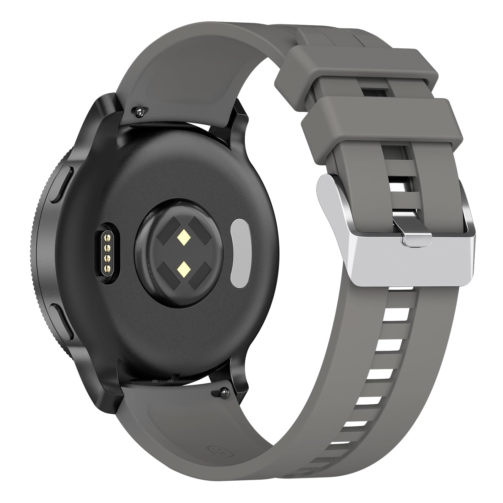 Strap for Garmin Vivoactive 4,Forerunner 255/265,Venu 2/Venu 3, 22mm Silicone Quick Release Replacement for Garmin Vivoactive 4 (22mm, Gray)