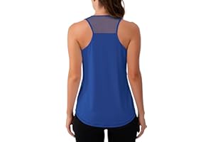 Aeuui Womens Workout Tops Sleeveless Racerback Tank Tops Mesh Yoga Athletic Running Shirts Gym Clothes for Women
