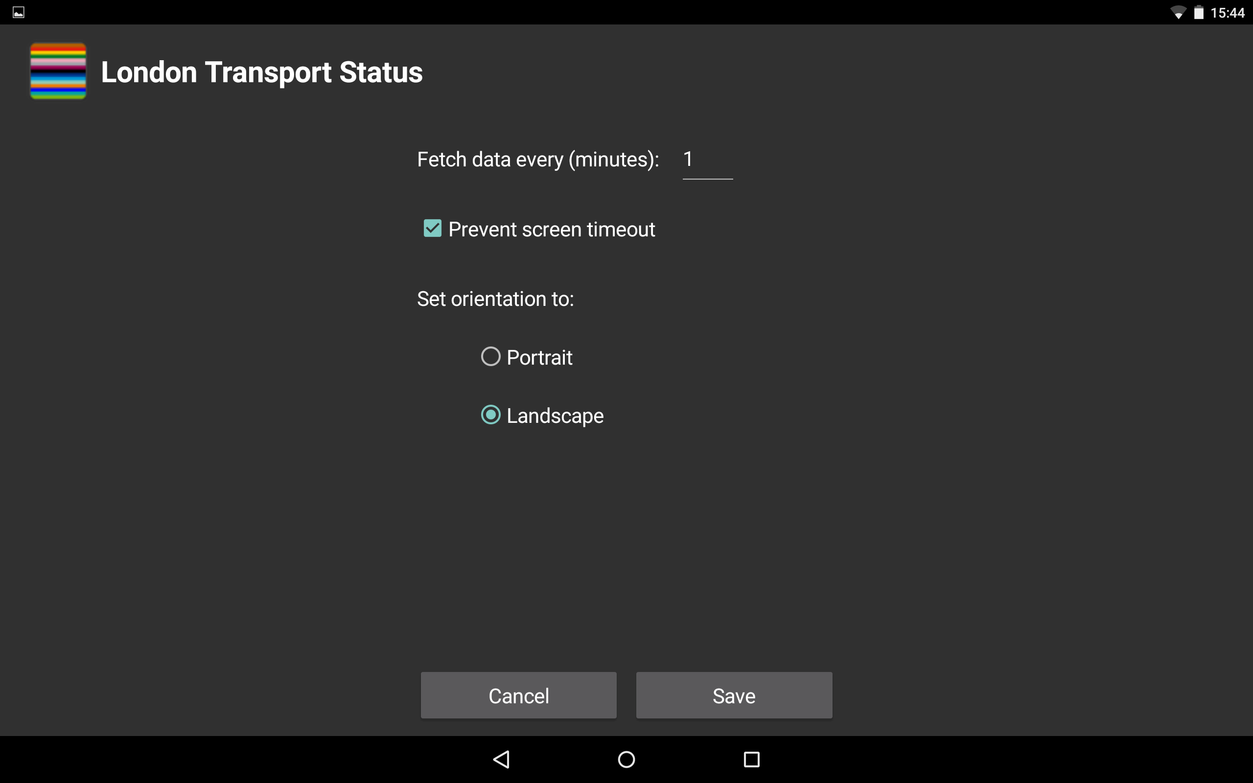 London Transport for Android