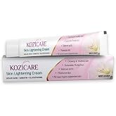 Organic Care Kozicare Skin Lightening Cream with Kojic Acid, Arbutin, Glutathione | All Types Hyper Pigmented Skin, Remove Spots- 15g