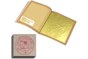 MARKETKINGSTORE GOLD Leaf 20 Sheets Edible 24k 999/1000 Gilding