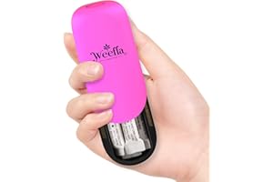 Weefla Empty Carry Case for Ammonia Inhalants Smelling Salts Ampules, Single Pill Organizer for Purse, Compact Travel Container for Supplements (1 PC Pink)