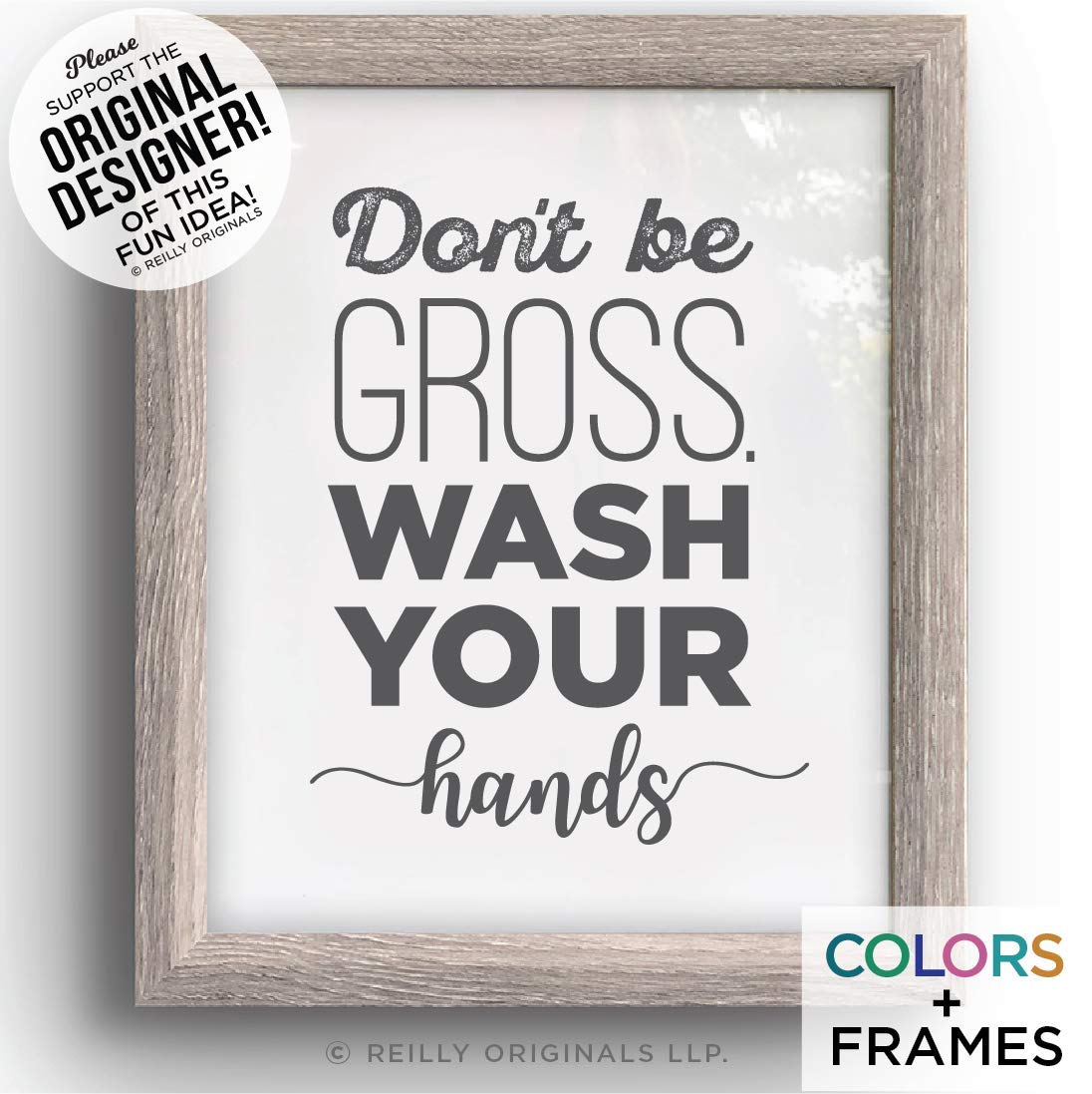 Amazon Com Wash Your Hands Don T Be Gross Funny Cute Bathroom