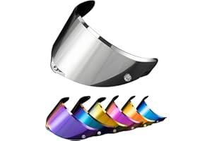 PSLER Pista GP RR visor - Pista Helmet Visor Motorcycle Face Shield Replacement for Pista GPR CORSA-R Pista GPRR RACE 3,Deep Silver-Mirror
