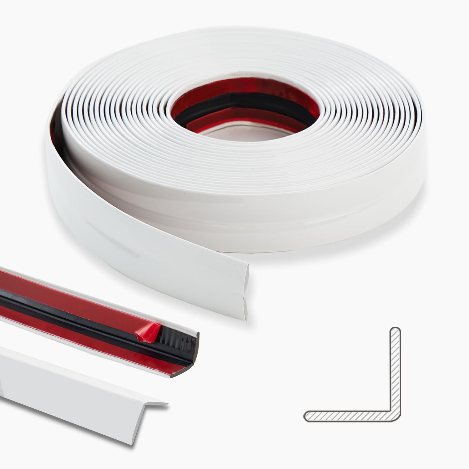 Peel And Stick Silicone Molding Trim 40FT Peel And Stick Wall Corner
