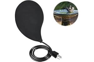 JRAIYBZ Bird Bath Heater,Bird Bath Heaters for Outdoors in Winter,60W Heated Bird Bath with Thermostatically Controlled,Water Trough Heater,Bird Bath Deicer for Winter Outdoor Garden Yard Patio Lawn