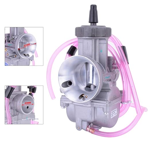 JFG RACING PWK40 40 40 mm PWK Vergaser – 40 mm Universal Power Jet Vergaser für Motorrad Honda Suzuki Yamaha KTM Kawasaki ATV