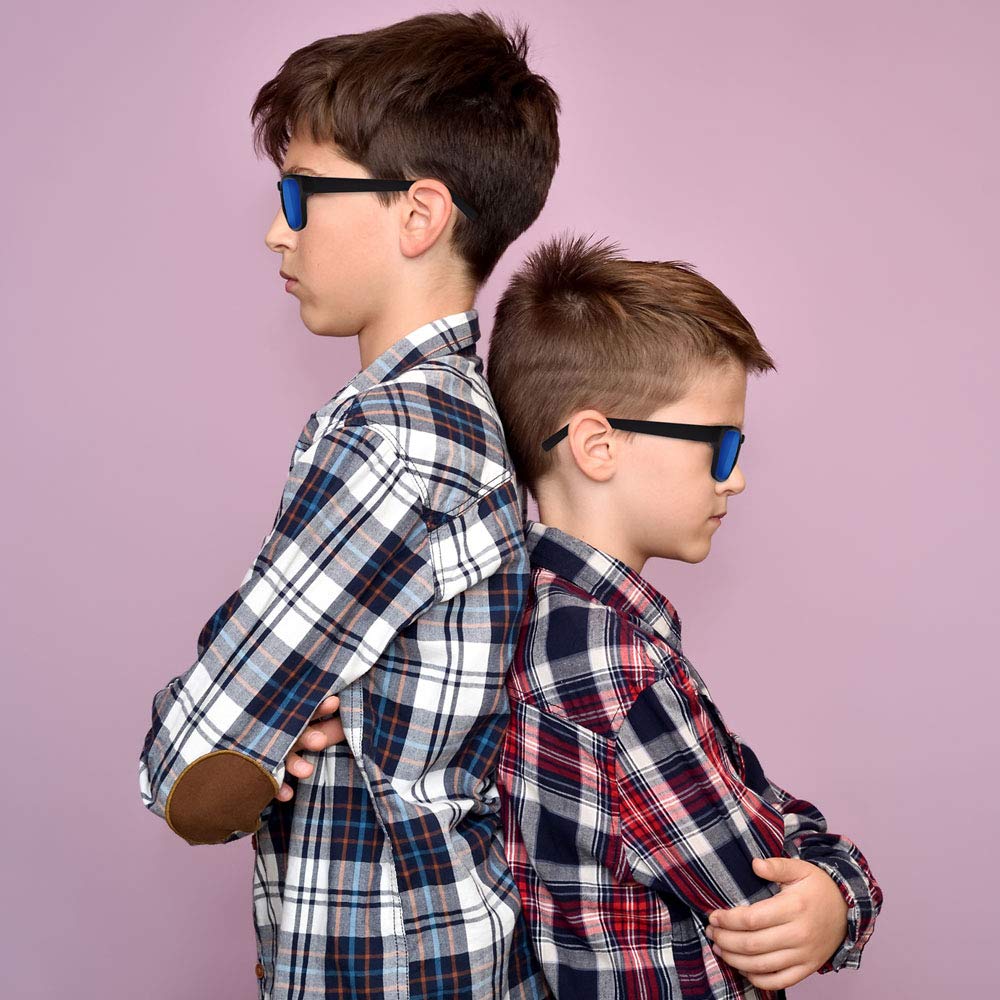 ArtCreativity Spy Glasses for Kids (Set of 3) See Behind You Sunglasses with Rear View Mirrors - Fun Party Favors, Detective Gadgets, Secret Agent Costume Props, Gift Idea for Boys and Girls Blue