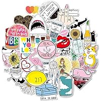 Hopasa Water Bottle VSCO Girls Stickers for Hydro Flask,Cute Decals for Teens Girls Luggage Laptop Computer Mackbook Notebook Guitar Bike