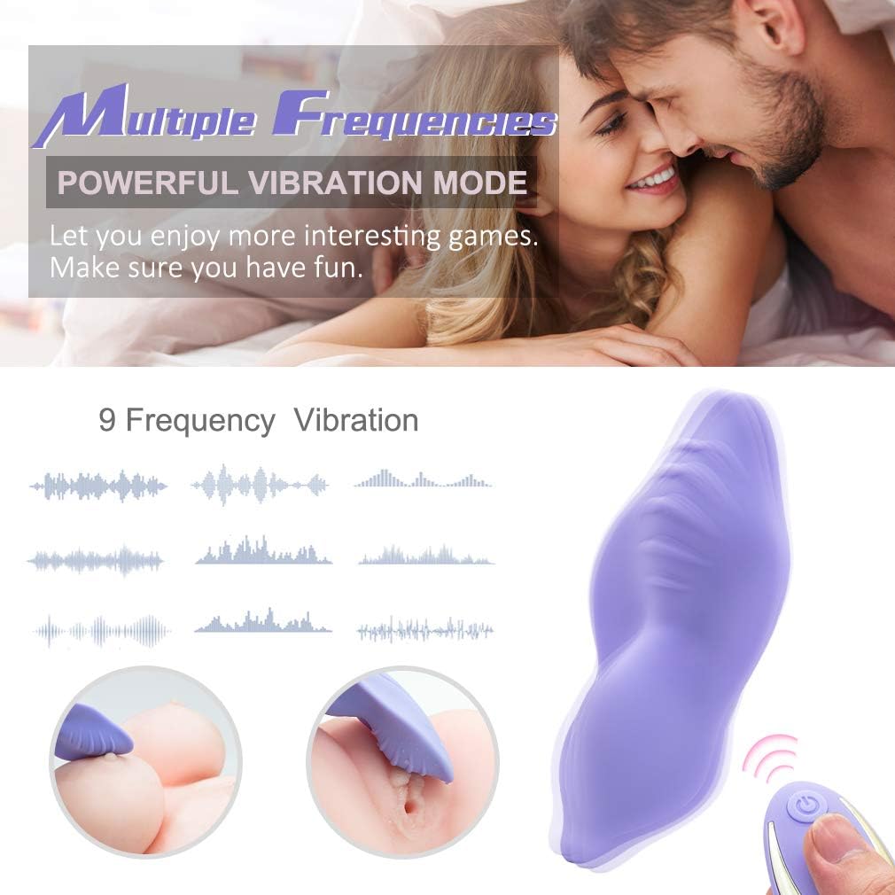 Vibrate Waterproof Wand Toy Wearable Massger, Powerful Vibration Vibrating Plug Six Toys for Women Adullt Clothes USB Rechargeable Butterfly T-Shirt