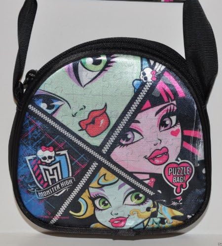New Fashion MONSTER HIGH GIRLS BAG PUZZLE 100 PIECES IN ZIPPERED PURSE GIFT MATTEL FREAKY FA