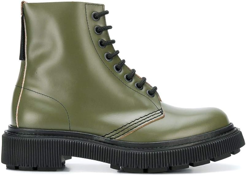 green leather boots uk