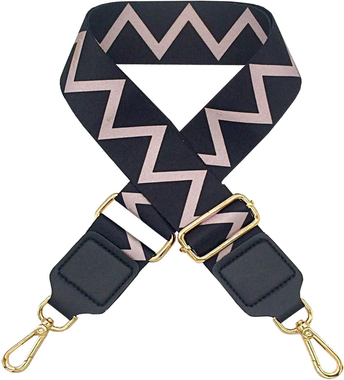 Wide Handbag Purse Strap adjustable bag belt Guitar Style Multicolor Canvas purse straps replacement crossbody