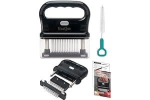 HuaQue Meat Tenderizer Tool, Detachable 48-Blade Stainless Steel Steak Tenderizer Needles for Tenderizing Beef/Chicken/Pork, 