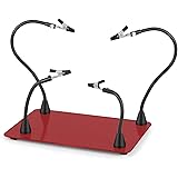 Helping Hands Soldering, Big Size Magnetic Third hand Station with 4 Soldering Magnetic Arms and Waterproof Steel Weighted Ba