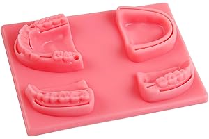 KOUYOT Dental Suture Training Gum Multi-Wound Silicone Suture Practice Model with 4 Dental Suture Pads(Red)