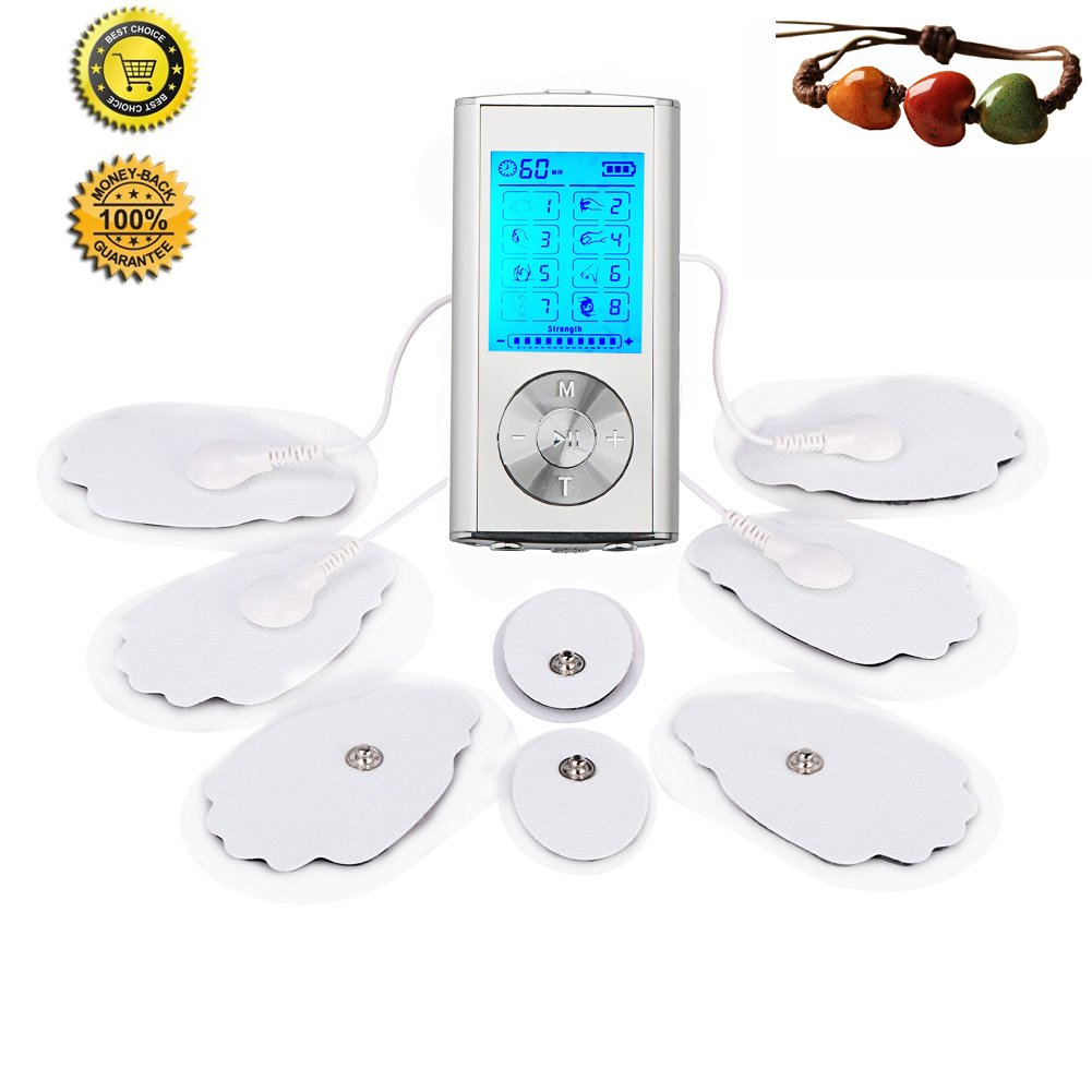  nueva versión  LQXstore recargable DECENAS unidad  modos Portable massager electrónico del pulso para manejo del dolor electroterapia y muscular alivio DECENAS unidad  modos mejor cuello espalda cuel