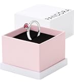 Amazon.com: PANDORA Sparkling Pink Bow Ring, 4.5 | Sterling Silver
