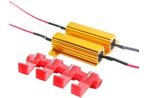 SOCAL-LED LIGHTING SOCAL-LED 2pcs LED Load Resistors 50W 8ohm LED Bulbs Turn Signal Error/Blinker/Hyper Flashing