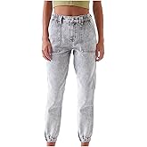 Women's Casual High Waisted Elastic Denim Pants Camouflage Skinny Jeans Comfy Wrinkle Free with Pockets