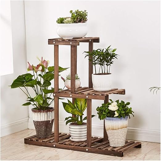 XHH Soporte de Flor de la Planta de Madera sólida del Soporte de ...