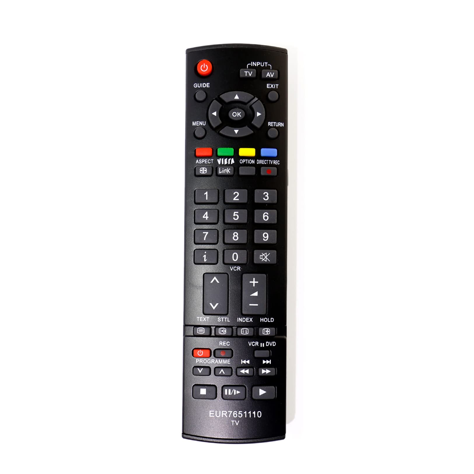 VINABTY EUR7651110 Replacement Remote Compatible with Panasonic Plasma Viera TV TH-37PV7P/F TH-37PX7E TH-37PX8E TH-37PX8EA TH-37PX8ESA TH-37PXE/B TH-42PV7F/S TH-42PV7P/F TH-42PV8P TH-42PX60
