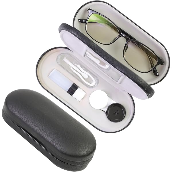 Amazon.com: alladaga Double Use 2 in 1 Portable Glasses Case Set