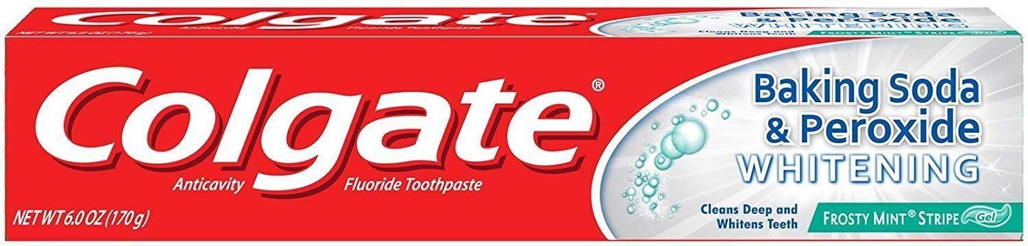 Colgate Baking Soda & Peroxide Whitening Toothpaste Frosty Mint Stripe