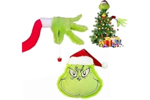 OMEPEA Green Christmas Tree Topper - Elf Decorations and Ornaments (Arm + Head)