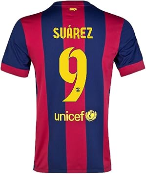 Amazon Co Jp Nike ナイキ La Liga Barcelona 14 15 Home 9 Suarez Jersey Short Sleeve バルセロナ チャンピオンズリーグ リーガエスパニョーラ スアレス サッカー ユニフォーム 半袖 L 身長175 180cm 体重65 75kg スポーツ アウトドア