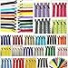 WKXFJJWZC 40Pcs Novelty (50cm) 20 inch Lace Closed End Zippers Nylon for Purse Bags for DIY Sewing Tailor Craft Bed Bag （20/Color） (20 inch)