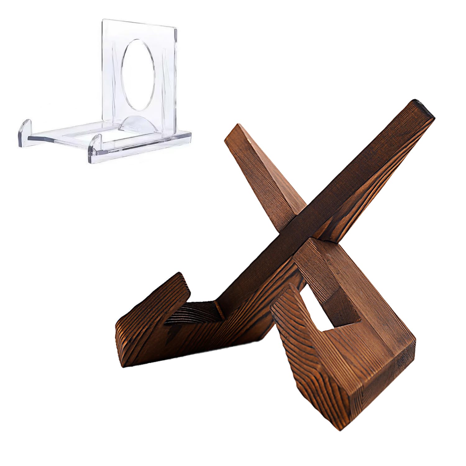 TYGFRT 1 Piece Wooden Photo Stand, 1 Piece Movable Stand, Postcard Stand, Cutting Board Stand, Photo Stand, Decorative Stand