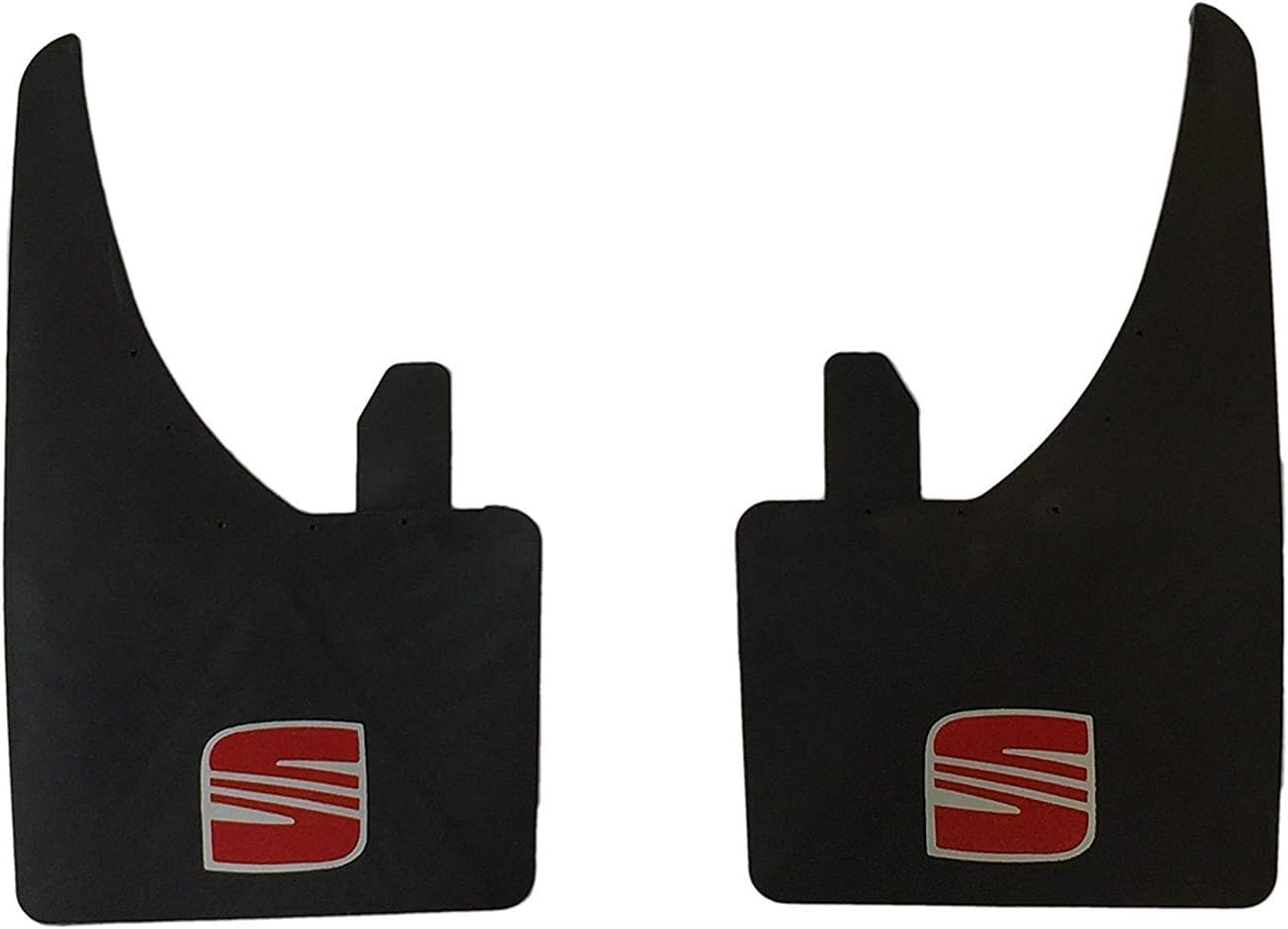 FULL SET OF 4 UNIVERSAL FIT MUDFLAPS FOR SEAT CARS INCLUDING IBIZA LEON TOLEDO AROSA RED