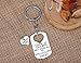 Dad Gifts from Daughter, Father Daughter Keychain Jewelry Daddys Girl Necklace Set, There's This Girl Who Stole My Heart She Calls Me Daddy Wonderful Gift for Christmas Gift
