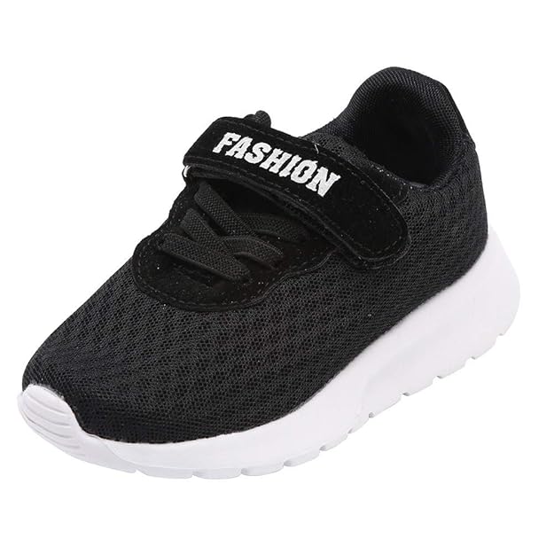 HoSayLike Kleinkind Draussen Gurt klassisch Anti-Rutsch Sportlich Laufschuhe Kleine Kinder Unisex Mesh Oberer Höher Alle Jahr