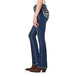 WallFlower Women's Luscious Curvy Bootcut Mid-Rise